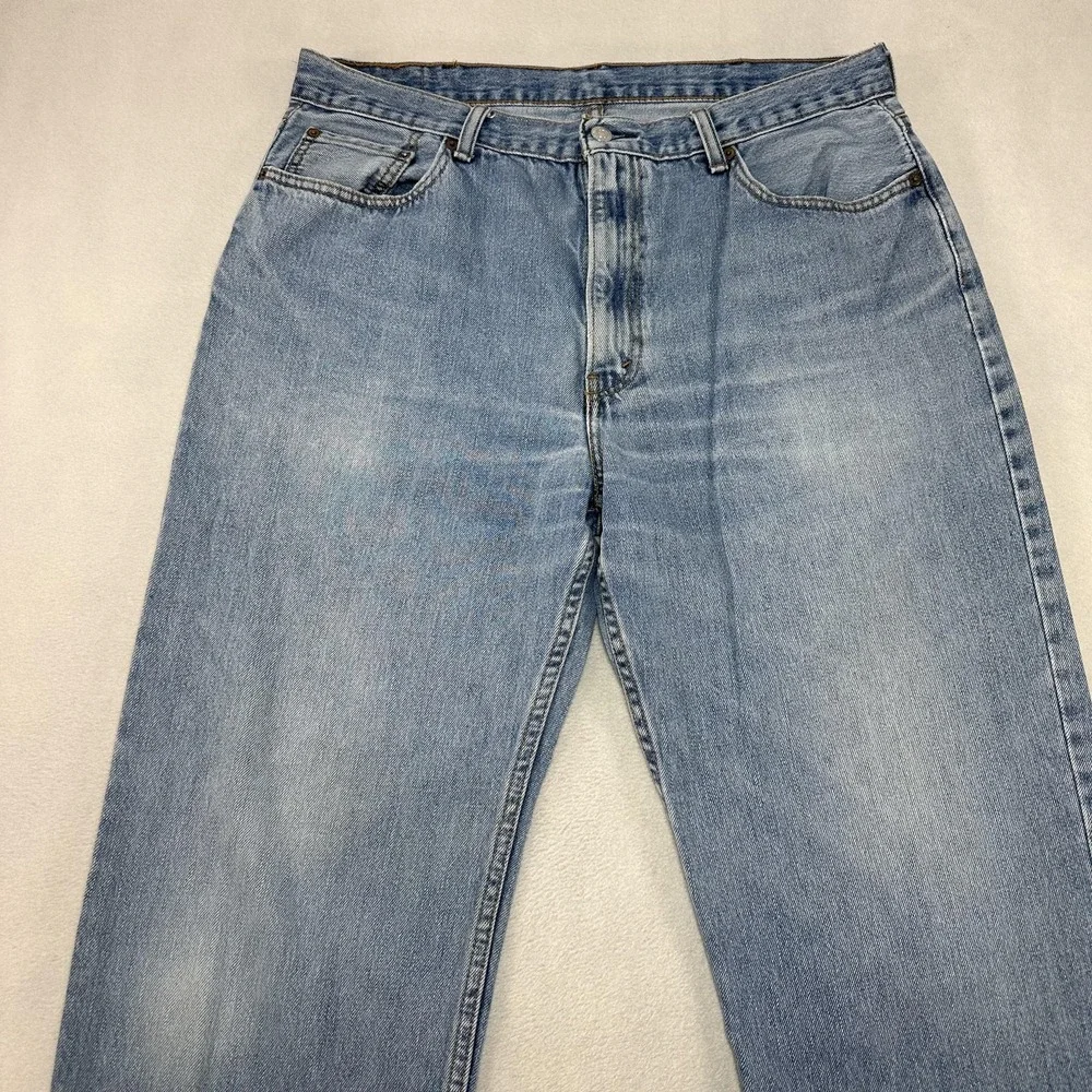 Levis 550 Jeans Mens 38x30‎ Blue Denim Relaxed Fit Tapered Leg Light Wash Y2K
